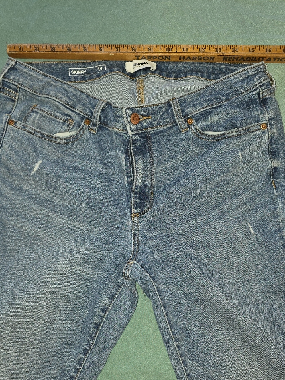 +Sonoma Skinny Jeans in Light Blue Wash